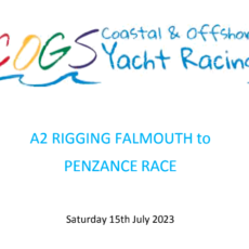 A2 Rigging Falmouth to Penzance Race – Saturday, 2 September 2023